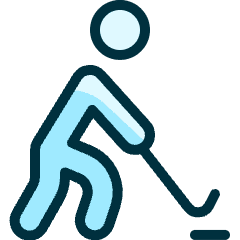 Sport Hockey Icon from Ultimate Duotone Set