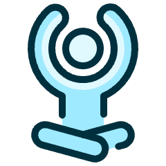 Yoga Arms Stretch Icon from Ultimate Duotone Set