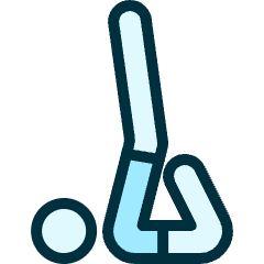 Yoga Back Stretch Icon from Ultimate Duotone Set