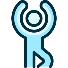 Yoga Full Body Stretch Icon from Ultimate Duotone Set