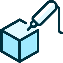 3d Pen Box Icon from Ultimate Duotone Set