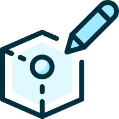 3d Pen Draw Box Icon from Ultimate Duotone Set