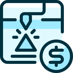 3d Print Cash Icon from Ultimate Duotone Set