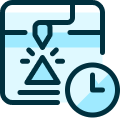 3d Print Clock Icon from Ultimate Duotone Set