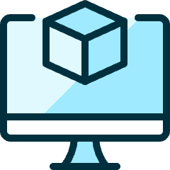 3d Print Monitor 1 Icon from Ultimate Duotone Set