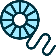 3d Print Reel Icon from Ultimate Duotone Set