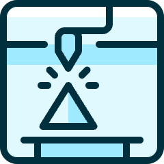 3d Print Triangle Icon from Ultimate Duotone Set