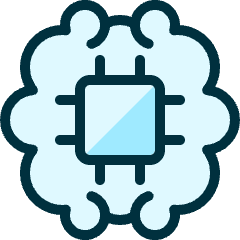 Brain Chip Icon from Ultimate Duotone Set