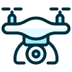 Drone Camera Icon from Ultimate Duotone Set