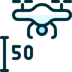 Drone Height Icon from Ultimate Duotone Set