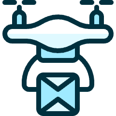 Drone Mail Icon from Ultimate Duotone Set