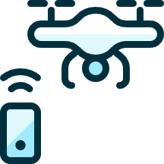 Drone Remote Icon from Ultimate Duotone Set