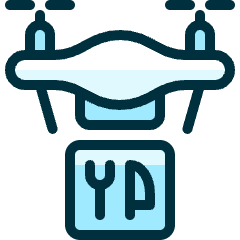 Drone Restaurant Icon from Ultimate Duotone Set