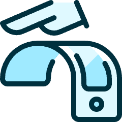 Bendable Phone Touch Icon from Ultimate Duotone Set