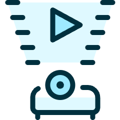 Video Projector Icon from Ultimate Duotone Set