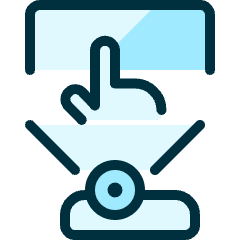 Virtual Tap Finger Icon from Ultimate Duotone Set