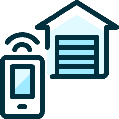 Smart House Garage Icon from Ultimate Duotone Set