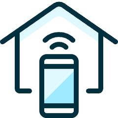 Smart House Phone Remote Icon from Ultimate Duotone Set
