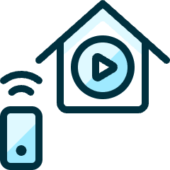 Smart House Play Icon from Ultimate Duotone Set