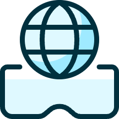 Vr Globe Icon from Ultimate Duotone Set