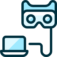 Vr Laptop 1 Icon from Ultimate Duotone Set