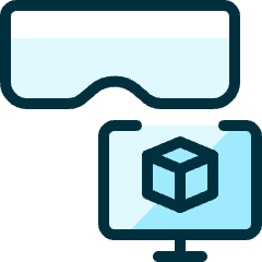 Vr Monitor Box Icon from Ultimate Duotone Set