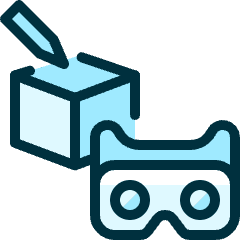 Vr Video 1 Icon from Ultimate Duotone Set