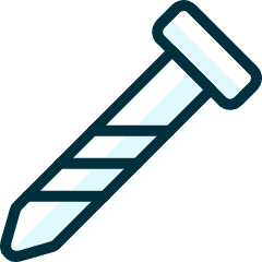 Hardware Nail Icon from Ultimate Duotone Set