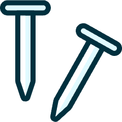 Hardware Nails Icon from Ultimate Duotone Set