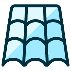 Material Tile Roof Icon from Ultimate Duotone Set