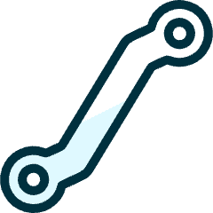 Tools Crescent Double Icon from Ultimate Duotone Set