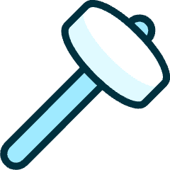 Tools Hammer Icon from Ultimate Duotone Set