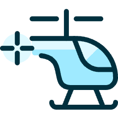 Aircraft Chopper 2 Icon from Ultimate Duotone Set