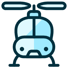 Aircraft Chopper Icon from Ultimate Duotone Set