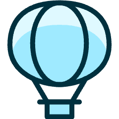 Aircraft Hot Air Balloon 2 Icon from Ultimate Duotone Set