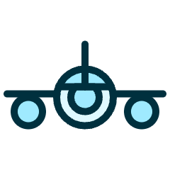 Aircraft Military Plane 1 Icon from Ultimate Duotone Set