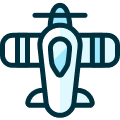 Aircraft Military Plane 2 Icon from Ultimate Duotone Set