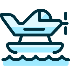 Aircraft Plane Water Icon from Ultimate Duotone Set