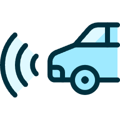 Auto Pilot Car Rear Warning Icon from Ultimate Duotone Set