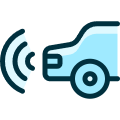 Auto Pilot Car Sound Warning Icon from Ultimate Duotone Set