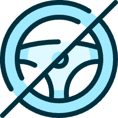 Auto Pilot Car Wheel Disable Icon from Ultimate Duotone Set