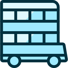 Bus Double 1 Icon from Ultimate Duotone Set