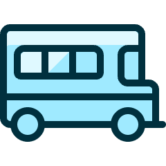 Bus School Icon from Ultimate Duotone Set
