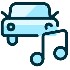 Car Actions Music 1 Icon from Ultimate Duotone Set