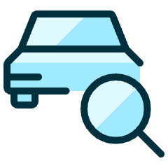 Car Actions Search Icon from Ultimate Duotone Set