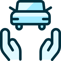 Car Insurance Hands Icon from Ultimate Duotone Set