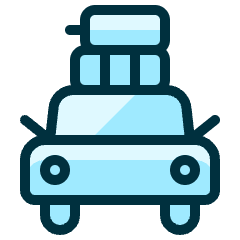 Car Voyage Icon from Ultimate Duotone Set