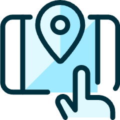 Navigation Smartphone Finger Icon from Ultimate Duotone Set