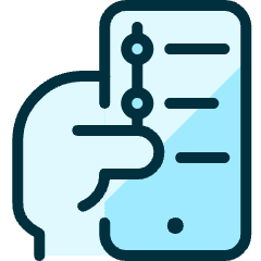 Navigation Smartphone Hand Icon from Ultimate Duotone Set