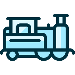 Railroad Locomotive Icon from Ultimate Duotone Set